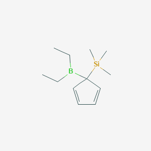molecular formula C12H23BSi B8563542 [1-(Diethylboranyl)cyclopenta-2,4-dien-1-yl](trimethyl)silane CAS No. 190316-33-7