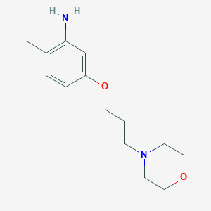 molecular formula C14H22N2O2 B8563569 2-Methyl-5-(3-morpholin-4-yl-propoxy)-phenylamine 