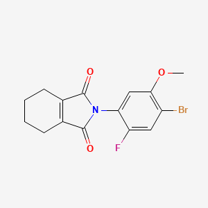 1H-Isoindole-1,3(2H)-dione, 2-(4-bromo-2-fluoro-5-methoxyphenyl)-4,5,6,7-tetrahydro-