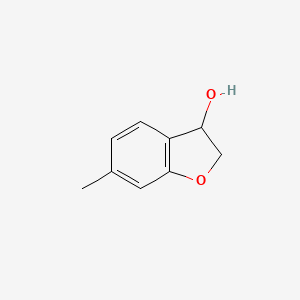 molecular formula C9H10O2 B8563788 3-Hydroxy-6-methyl-2,3-dihydrobenzofuran 