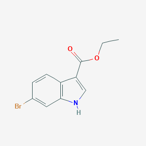 molecular formula C11H10BrNO2 B008564 6-溴-1H-吲哚-3-羧酸乙酯 CAS No. 103858-55-5