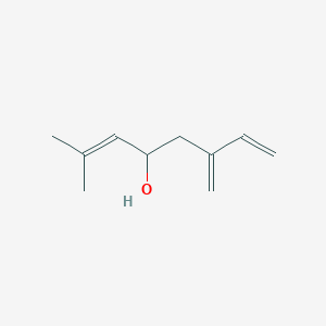 molecular formula C10H16O B085640 2-Methyl-6-methyleneocta-2,7-dien-4-ol CAS No. 14434-41-4