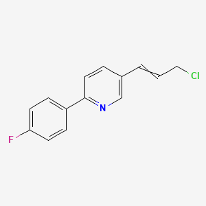 5-(3-Chloroprop-1-EN-1-YL)-2-(4-fluorophenyl)pyridine