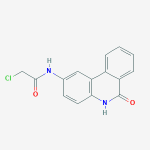 N-(6-oxo-5,6-dihydro-phenanthridin-2-yl)-chloroacetamide