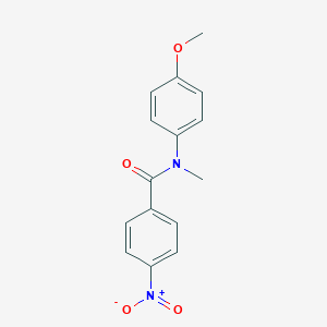 molecular formula C15H14N2O4 B085641 N-(4-Methoxyphenyl)-N-methyl-4-nitrobenzamide CAS No. 1092-52-0
