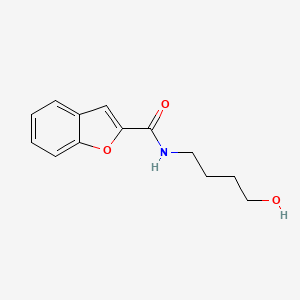 molecular formula C13H15NO3 B8564105 2-Benzofurancarboxamide, N-(4-hydroxybutyl)- CAS No. 357616-15-0