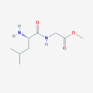 molecular formula C9H18N2O3 B8564146 methyl 2-[(2S)-2-amino-4-methylpentanamido]acetate 