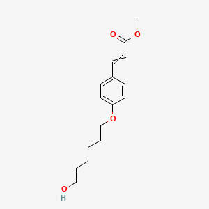 molecular formula C16H22O4 B8564147 Methyl 3-{4-[(6-hydroxyhexyl)oxy]phenyl}prop-2-enoate CAS No. 878283-77-3