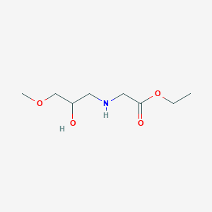 Ethyl 2-(2-hydroxy-3-methoxypropylamino)acetate