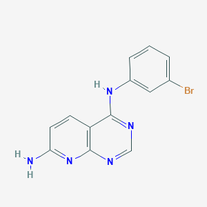 4-N-(3-bromophenyl)pyrido[2,3-d]pyrimidine-4,7-diamine