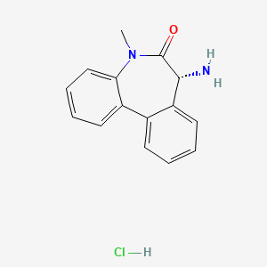 (7R)-7-Amino-5-methyl-5,7-dihydro-6H-dibenzo[B,D]azepin-6-one hcl