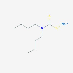 molecular formula C9H18NNaS2 B085643 Sodium dibutyldithiocarbamate CAS No. 136-30-1