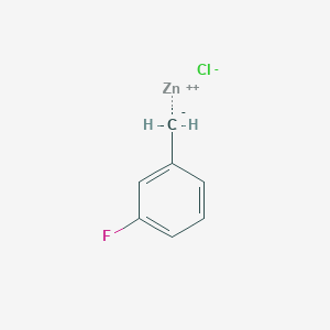 molecular formula C7H6ClFZn B8564366 3-Fluoro-benzylzinc chloride 