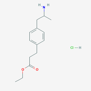 Ethyl beta-[4-(2-aminopropyl)-phenyl]-propionate hydrochloride