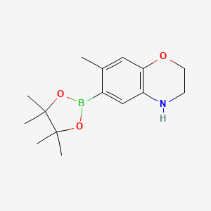 7-methyl-6-(4,4,5,5-tetramethyl-1,3,2-dioxaborolan-2-yl)-3,4-dihydro-2H-benzo[b][1,4]oxazine