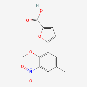 5-(3-Nitro-2-methoxy-5-methyl-phenyl)-furan-2-carboxylic acid