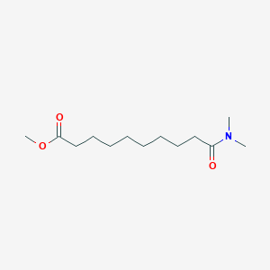 molecular formula C13H25NO3 B8564446 Methyl 10-(dimethylamino)-10-oxodecanoate CAS No. 38312-53-7