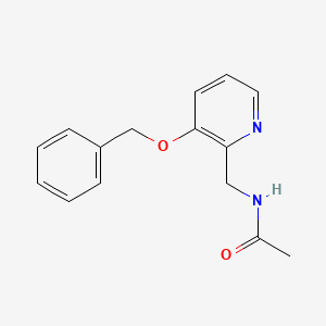 molecular formula C15H16N2O2 B8564464 N-{[3-(Benzyloxy)pyridin-2-yl]methyl}acetamide CAS No. 88423-15-8