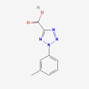 molecular formula C9H8N4O2 B8564502 2-m-tolyl-2H-tetrazole-5-carboxylic acid 