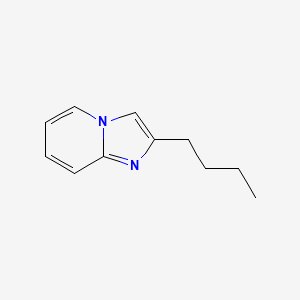 molecular formula C11H14N2 B8564550 2-Butylimidazo(1,2-a)pyridine 