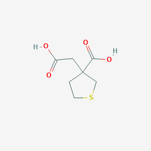 molecular formula C7H10O4S B8564571 3-Carboxymethyl-tetrahydro-thiophene-3-carboxylic acid 