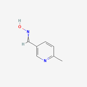 molecular formula C7H8N2O B8564636 N-[(6-Methylpyridin-3-yl)methylidene]hydroxylamine CAS No. 89693-75-4