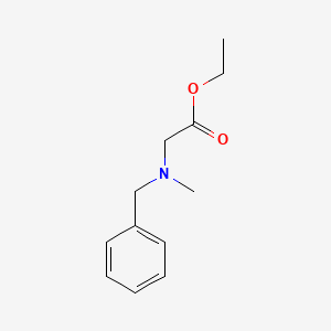 molecular formula C12H17NO2 B8564695 Ethyl 2-[benzyl(methyl)amino]acetate 