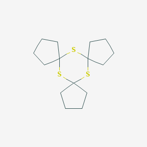 molecular formula C15H24S3 B085647 6,12,18-Trithiatrispiro[4.1.4.1.4.1]octadecane CAS No. 177-61-7