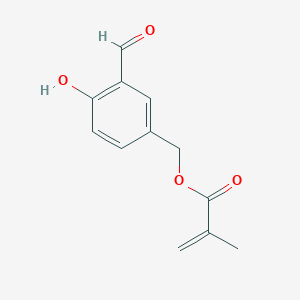 molecular formula C12H12O4 B8564881 (3-Formyl-4-hydroxyphenyl)methyl 2-methylprop-2-enoate CAS No. 95527-14-3