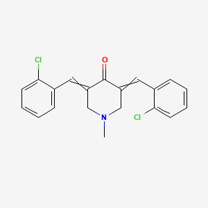 3,5-Bis[(2-chlorophenyl)methylene]-1-methyl-4-piperidinone