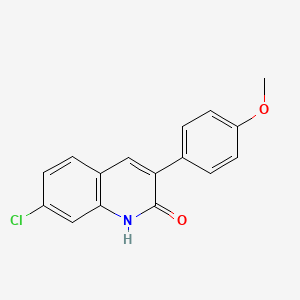 7-chloro-3-(4-methoxyphenyl)-1H-quinolin-2-one