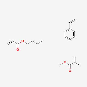 molecular formula C20H28O4 B8565022 Butyl prop-2-enoate;methyl 2-methylprop-2-enoate;styrene CAS No. 27136-15-8