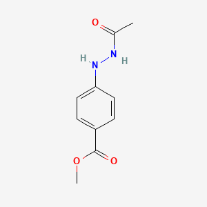 molecular formula C10H12N2O3 B8565053 methyl 4-(2-acetylhydrazinyl)benzoate 