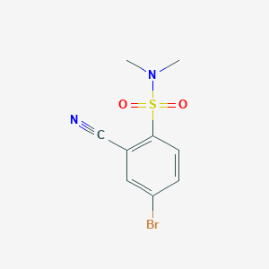 4-bromo-2-cyano-N,N-dimethylbenzenesulfonamide