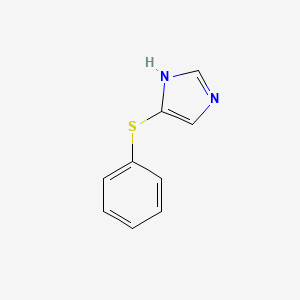 molecular formula C9H8N2S B8565322 5-phenylsulfanyl-1H-imidazole 