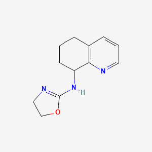 molecular formula C12H15N3O B8565328 N-(5,6,7,8-tetrahydroquinolin-8-yl)-4,5-dihydro-1,3-oxazol-2-amine 