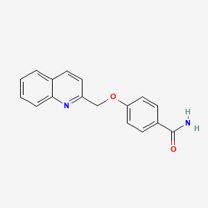4-(Quinolin-2-ylmethoxy)benzamide