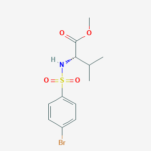 molecular formula C12H16BrNO4S B8565434 methyl N-[(4-bromophenyl)sulfonyl]-L-valinate 