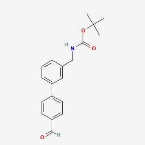 molecular formula C19H21NO3 B8565452 tert-Butyl (4'-formylbiphenyl-3-yl)methylcarbamate 