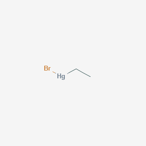 molecular formula C2H5BrHg B085655 Ethylmercury bromide CAS No. 107-26-6