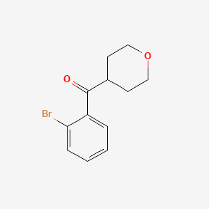 (2-Bromophenyl)(tetrahydro-2H-pyran-4-yl)methanone