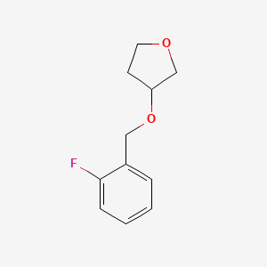 3-[(2-Fluorophenyl)methoxy]oxolane