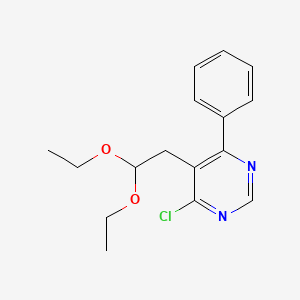 4-Chloro-5-(2,2-diethoxyethyl)-6-phenylpyrimidine