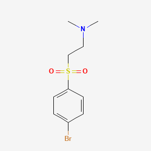 molecular formula C10H14BrNO2S B8565642 2-(4-bromophenyl)sulfonyl-N,N-dimethyl-ethanamine 