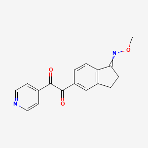 1-(1-Methoxyimino-indan-5-yl)2-pyridin-4-yl-ethane-1,2-dione