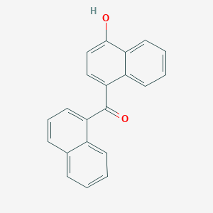 molecular formula C21H14O2 B8565653 4-Hydroxy-1-naphthyl-1'-naphthyl ketone CAS No. 432049-53-1