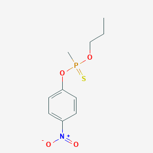 molecular formula C10H14NO4PS B085657 Phosphonothioic acid, methyl-, O-(4-nitrophenyl) O-propyl ester CAS No. 1085-34-3