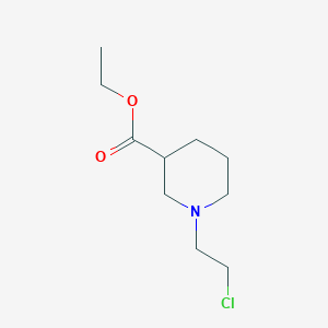 molecular formula C10H18ClNO2 B8565708 Ethyl 1-(2-chloroethyl)piperidine-3-carboxylate CAS No. 119102-96-4