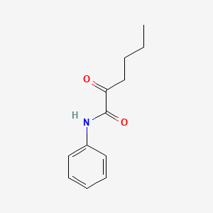 molecular formula C12H15NO2 B8565804 Hexanamide,2-oxo-N-phenyl- CAS No. 52884-95-4