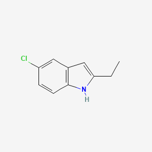 molecular formula C10H10ClN B8565947 5-chloro-2-ethyl-1H-indole 